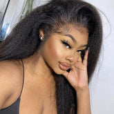 Fashionable Look Afro Kinky Straight Lace Frontal Wig 200% Density
